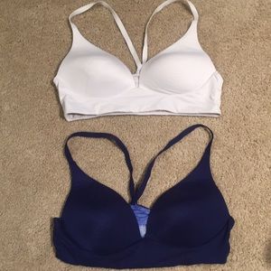 3 Victoria’s Secret T back no wire bras